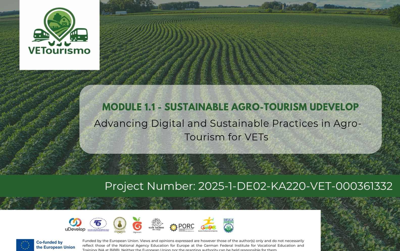 VETourismo Module 1.1 - Sustainable Agro-Tourism uDevelop